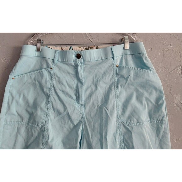 Chico’s Women’s Pants Size 2.5 (L) Light Blue Stretch Cotton Nylon Utility Style - Picture 6 of 9